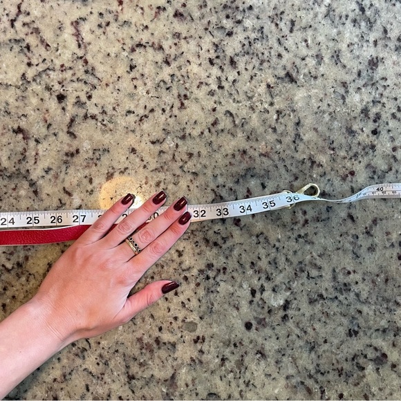 Gap 1969 Red Leather Tote Bag with crossbody strap - Picture 9 of 9